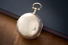 Fromanteel & Clarke Silver Quarter Repeater Pocket Watch, c.1710, detail view 5