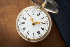 Fromanteel & Clarke Silver Quarter Repeater Pocket Watch, c.1710, detail view 25