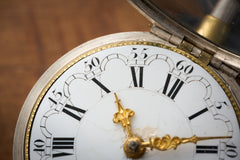 Fromanteel & Clarke Silver Quarter Repeater Pocket Watch, c.1710, detail view 27