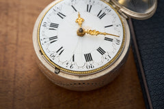 Fromanteel & Clarke Silver Quarter Repeater Pocket Watch, c.1710, detail view 28