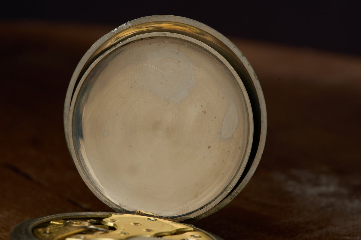 Bohain Silver Watch with a Full 24-Hour Inner Track, c.1900