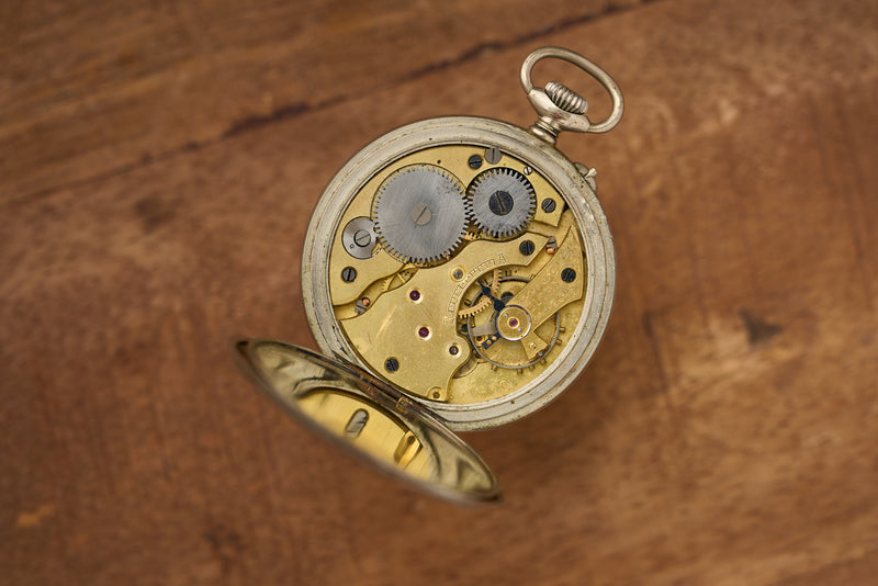 Bohain Silver Watch with a Full 24-Hour Inner Track, c.1900