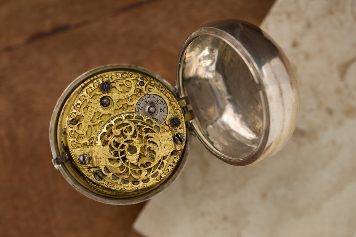 Repoussé Silver Verge Fusee for the Dutch Market, c.1755