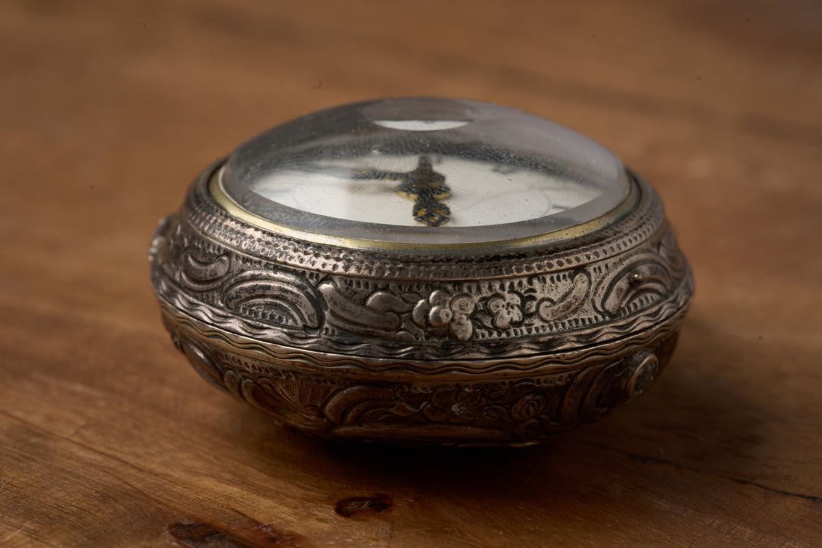 Repoussé Silver Verge Fusee for the Dutch Market, c.1755