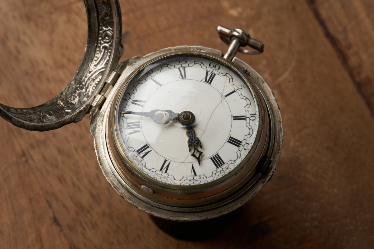 Repoussé Silver Verge Fusee for the Dutch Market, c.1755