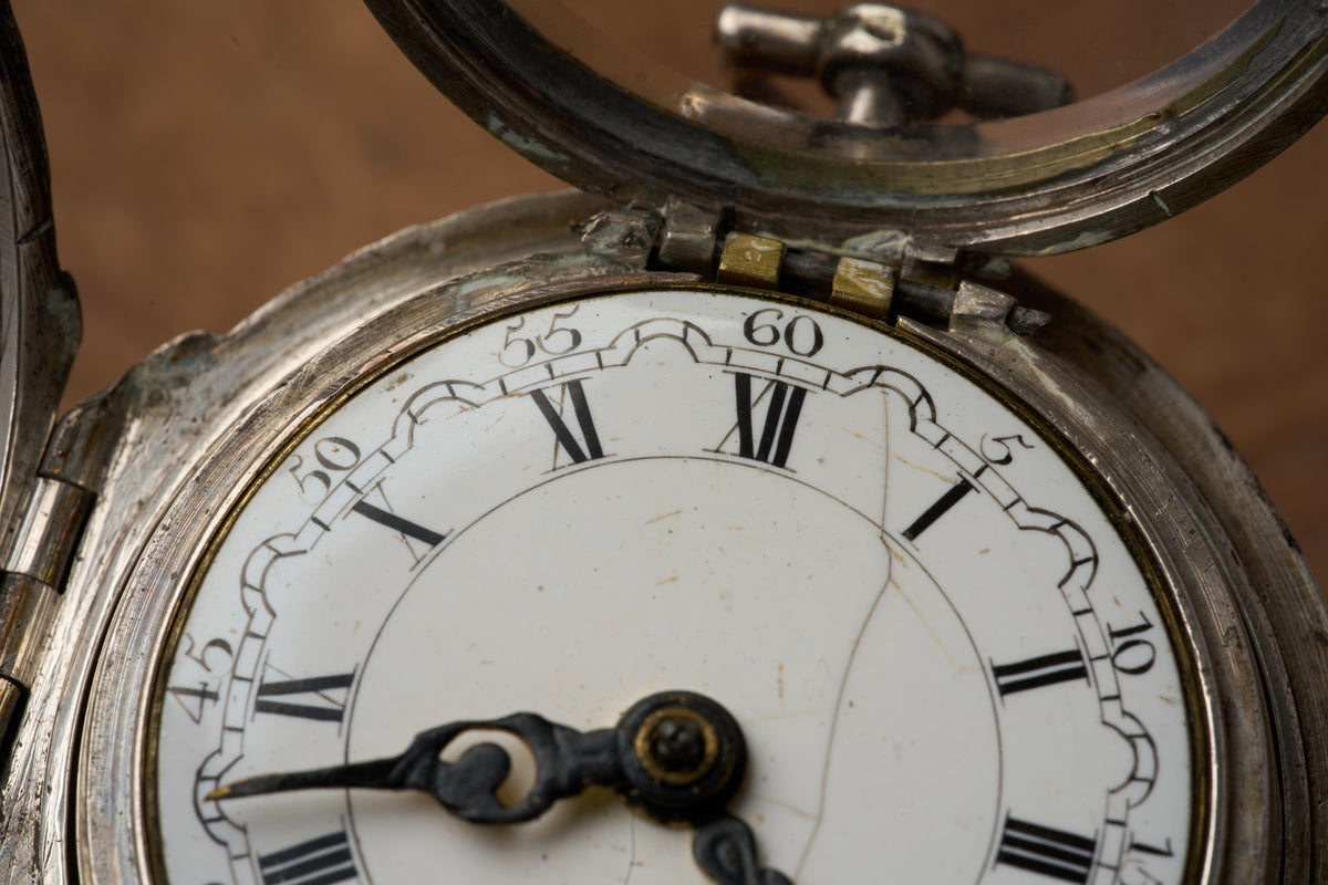 Repoussé Silver Verge Fusee for the Dutch Market, c.1755