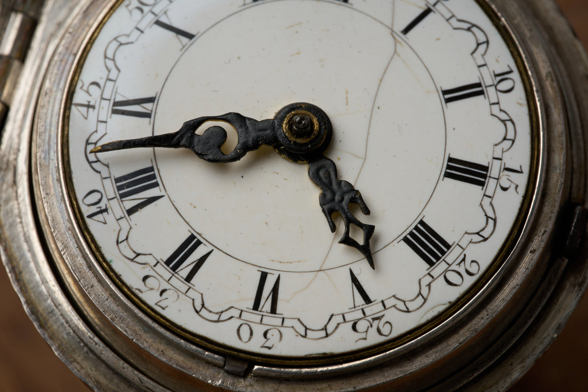 Repoussé Silver Verge Fusee for the Dutch Market, c.1755