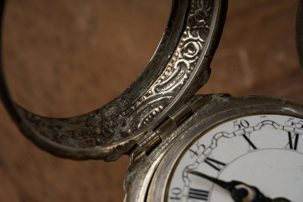 Repoussé Silver Verge Fusee for the Dutch Market, c.1755
