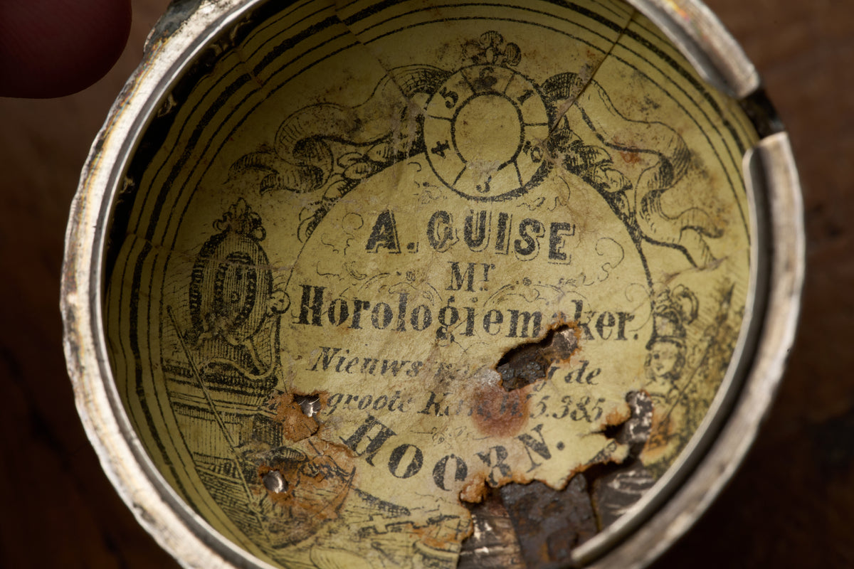 Repoussé Silver Verge Fusee for the Dutch Market, c.1755