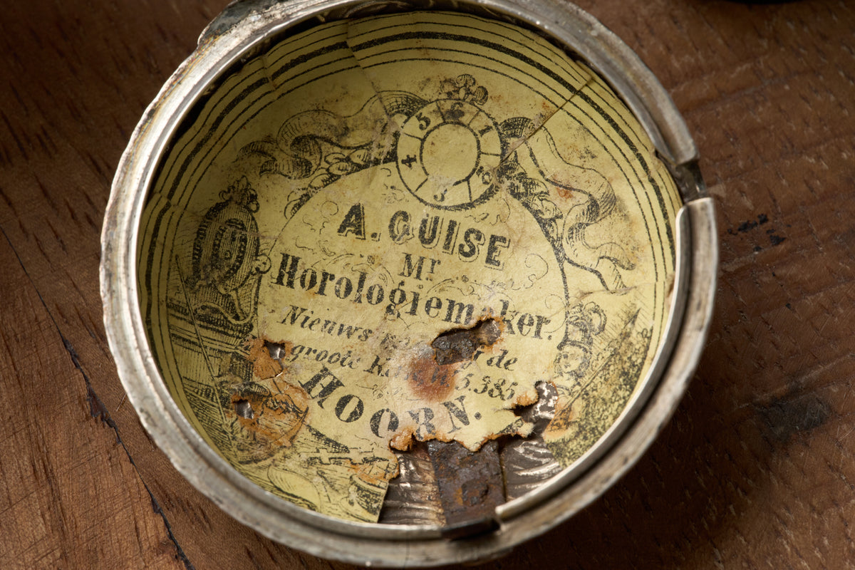 Repoussé Silver Verge Fusee for the Dutch Market, c.1755