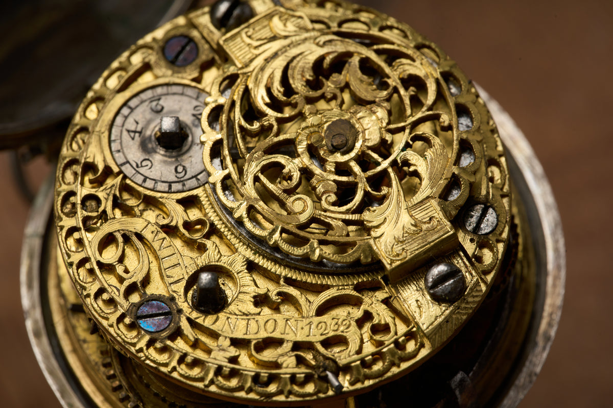 Repoussé Silver Verge Fusee for the Dutch Market, c.1755