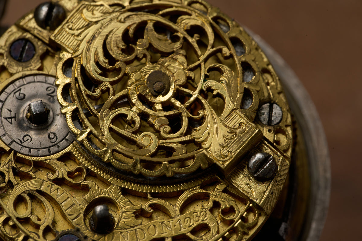 Repoussé Silver Verge Fusee for the Dutch Market, c.1755