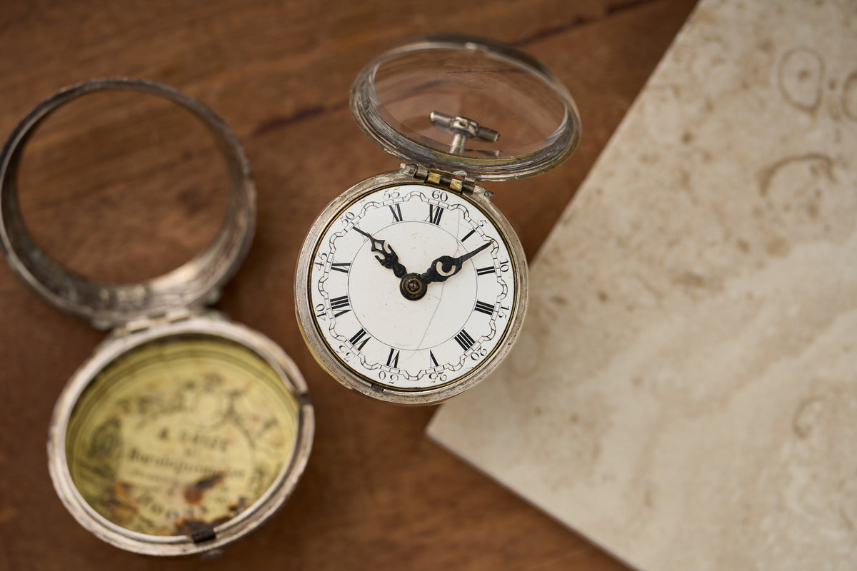 Repoussé Silver Verge Fusee for the Dutch Market, c.1755