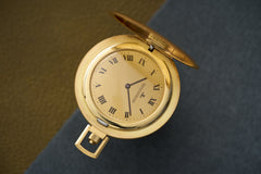 Jaeger-LeCoultre 18ct Gold Full Hunter Pocket Watch, 1976, detail view 6
