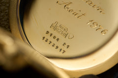 Jaeger-LeCoultre 18ct Gold Full Hunter Pocket Watch, 1976, detail view 21