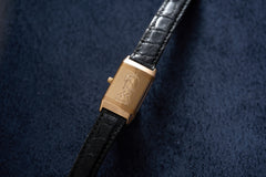 Jaeger-LeCoultre Reverso 260.2.86, Engraved Ibex, c.1996, the reverse, hand-engraved with an Alpine ibex
