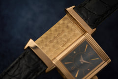 Jaeger-LeCoultre Reverso 260.2.86, Engraved Ibex, c.1996, the cradle hallmarks and the dial