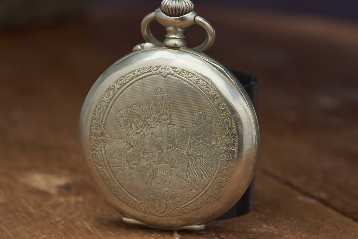 Engraved Rural Scene, Inscribed and Dated 1923