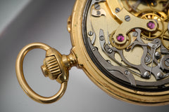 L. Leroy 18ct Gold Chronograph Pocket Watch, 1913, detail view 14