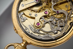 L. Leroy 18ct Gold Chronograph Pocket Watch, 1913, detail view 15