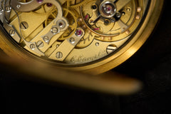 L. Leroy 18ct Gold Chronograph Pocket Watch, 1913, detail view 17
