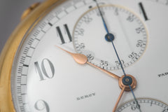 L. Leroy 18ct Gold Chronograph Pocket Watch, 1913, detail view 26