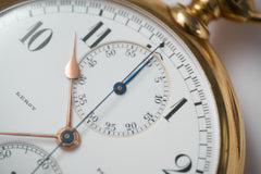 L. Leroy 18ct Gold Chronograph Pocket Watch, 1913, detail view 29