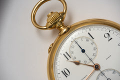 L. Leroy 18ct Gold Chronograph Pocket Watch, 1913, detail view 30