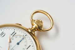 L. Leroy 18ct Gold Chronograph Pocket Watch, 1913, detail view 32