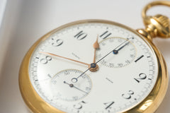L. Leroy 18ct Gold Chronograph Pocket Watch, 1913, detail view 33