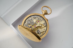 L. Leroy 18ct Gold Chronograph Pocket Watch, 1913, detail view 8