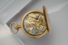 L. Leroy 18ct Gold Chronograph Pocket Watch, 1913, detail view 9