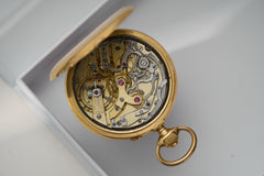L. Leroy 18ct Gold Chronograph Pocket Watch, 1913, detail view 10