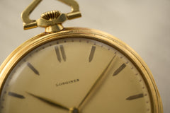 Longines 18k Gold Pocket Watch, Amsterdam Provenance, 1937, detail view 13