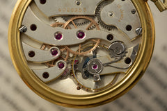 Longines 18k Gold Pocket Watch, Amsterdam Provenance, 1937, detail view 14