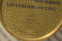 Longines 18k Gold Pocket Watch, Amsterdam Provenance, 1937, detail view 18