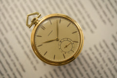 Longines 18k Gold Pocket Watch, Amsterdam Provenance, 1937, detail view 4
