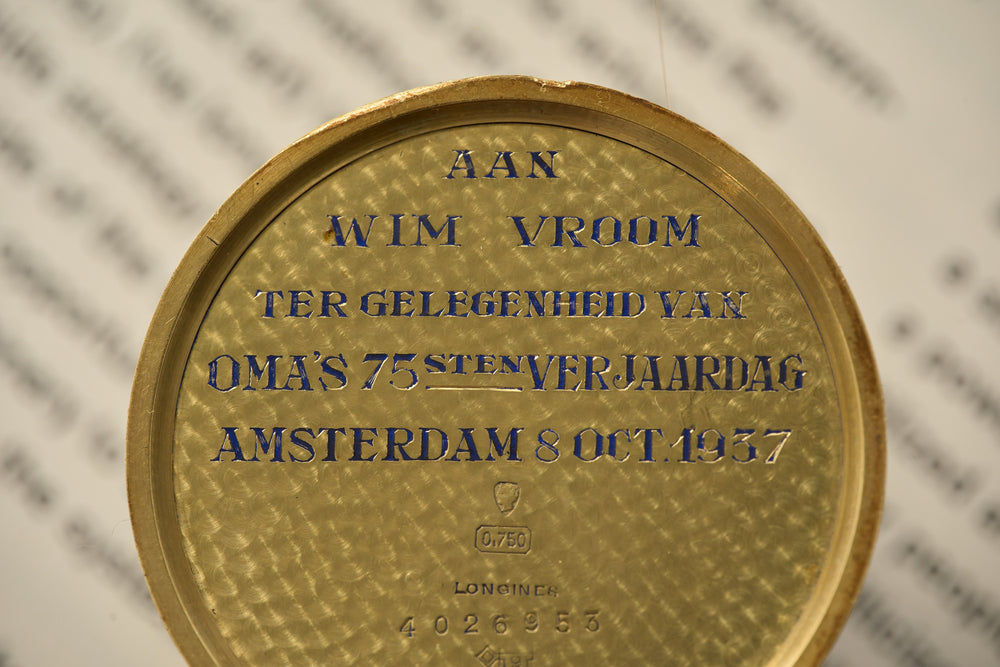 The gift inscription