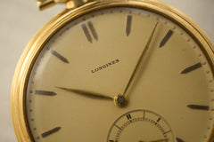 Longines 18k Gold Pocket Watch, Amsterdam Provenance, 1937, detail view 9