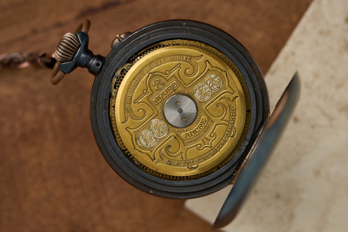 Eight-Day, Escapement Visible Front and Back, c.1913-1920