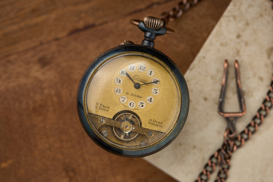 Eight-Day, Escapement Visible Front and Back, c.1913-1920