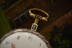 Monnier a Paris Gold and Enamel Pocket Watch, c.1810, detail view 13