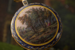 Monnier a Paris Gold and Enamel Pocket Watch, c.1810, detail view 14