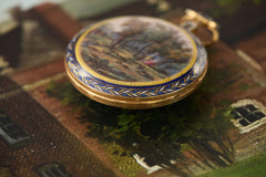 Monnier a Paris Gold and Enamel Pocket Watch, c.1810, detail view 20