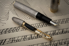 Montblanc Solitaire 146 Fountain Pen in Sterling Silver, c.1992-1995, detail view 9