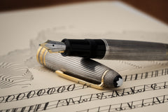 Montblanc Solitaire 146 Fountain Pen in Sterling Silver, c.1992-1995, detail view 3