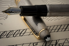 Montblanc Solitaire 146 Fountain Pen in Sterling Silver, c.1992-1995, detail view 6