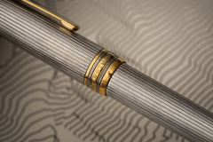Montblanc Solitaire 146 Fountain Pen in Sterling Silver, c.1992-1995, detail view 2