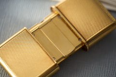 Movado Ermeto 18ct Gold Self-Winding Travel Watch, c.1950s, detail view 15