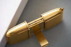Movado Ermeto 18ct Gold Self-Winding Travel Watch, c.1950s, detail view 18
